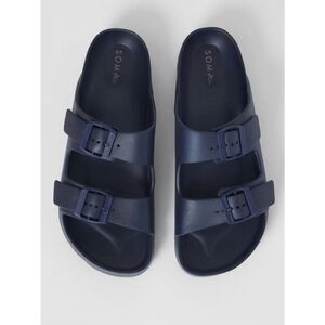 Soma Swim Sandals Navy Blue 8 NWT Summer Beach Vacation Sand Ocean Pool